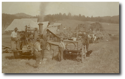 historic image of Threshing